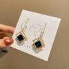 Ins Style Trend Square Diamond Crystal Earrings Earrings 8