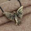 Skeletal City Necklace Pendant With Angel Wings Necklaces 7