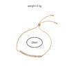 Brass Gold Plated Long Micropaved Zircon Pendant Shrink Pulled Brass Bead Bracelet Bracelets 19 Brass Gold Plated Long Micropaved Zircon Pendant Shrink Pulled Brass Bead Bracelet Bracelets 19