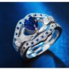 Love diamond ring exaggeration jewelry Rings 16