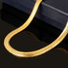 Snake Bone Chain 18K Gold Plated Pendant Accessories 10 Snake Bone Chain 18K Gold Plated Pendant Accessories 10