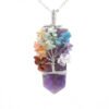 Crystal Column Tree Of Life Winding Pendant Necklace Necklaces 16