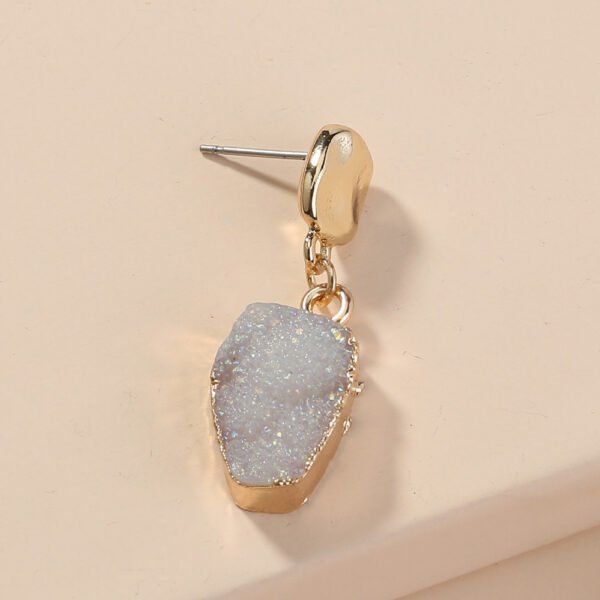 Exaggerated Personality Imitation natural stone earrings small small small style cold style style earrings female jewelry Earrings 5