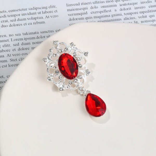 Fashion Retro Wild Drop Glass Drill Brooch Other 4