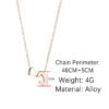 Fashion Exquisite Initial Gold And Silver Clavicle Chain Necklaces 16