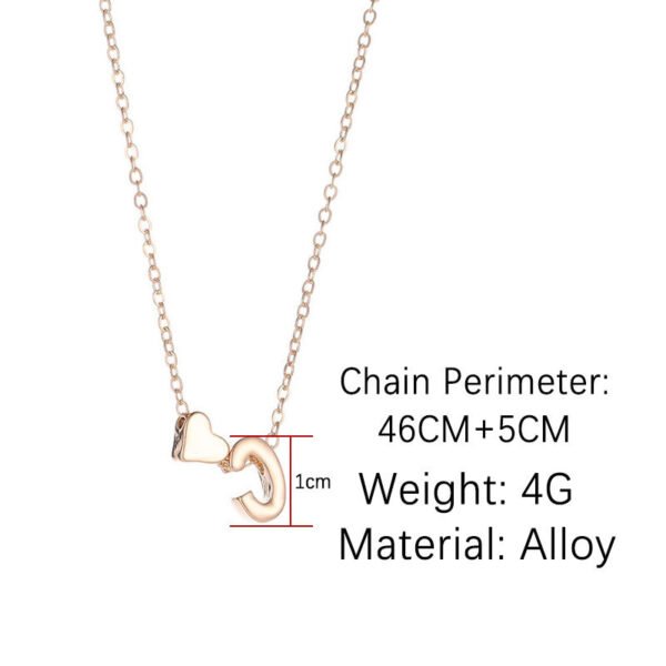 Fashion Exquisite Initial Gold And Silver Clavicle Chain Necklaces 6