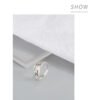 Fashionable English Letter Hollow Belief Ring Rings 14