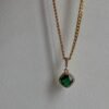 18k Real Gold Electroplating Emerald Necklace Gemstones Necklaces 14 18k Real Gold Electroplating Emerald Necklace Gemstones Necklaces 14
