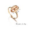 Simple shell alloy ring Rings 9