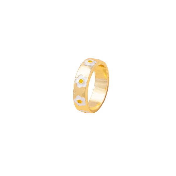 Fashion Flower Female Cute Fun Personality Street Shot Cold Wind Ring Rings 9