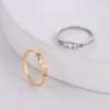 Cut Titanium Steel Gold Hollowed-out Sun Ring Rings 15
