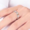 Women’s Gold Plated Sepia Set Zircon Ring Rings 14
