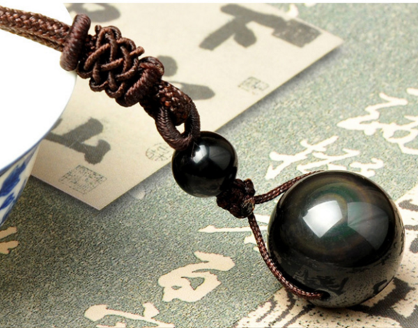 Obsidian Celestial Eye Necklace Necklaces 4