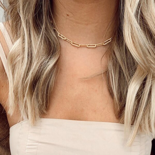 Women’s gold-plated titanium steel chain necklace Necklaces 5