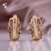 Micro-set Zircon 585 Rose Gold Geometric Earrings Earrings 14