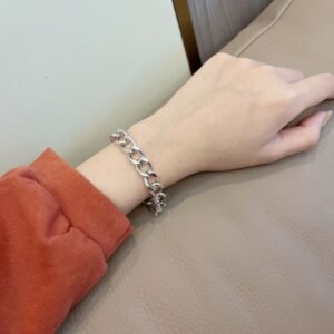 Women’s Niche Design Thai Silver Vintage Hip Hop Bracelet Bracelets