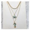 Vintage Necklace National Style Environmentally Friendly Alloy Shell Hippocampus Europe and America Multilayer Long Sweater Chain Female Necklaces 12