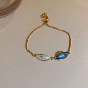 Fashion 925 Silver Needle Contrast Color Leaf Earrings Earrings Fashion 925 Silver Needle Contrast Color Leaf Earrings Earrings