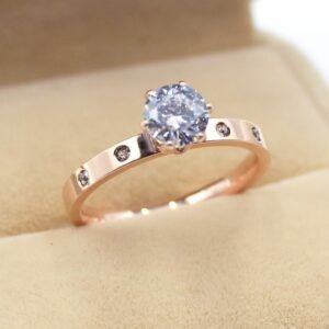 4 Small Diamond Rose Gold Rings BestSelling