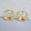 Brass plating real gold earrings Earrings 12 Brass plating real gold earrings Earrings 12