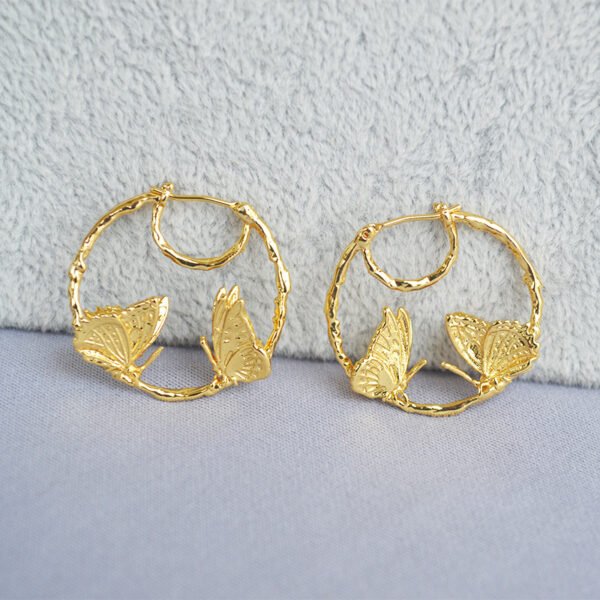 Brass plating real gold earrings Earrings 7
