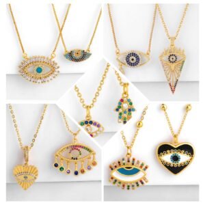 Simple female wild devil’s eye pendant necklace jewelry Necklaces