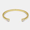 Double Zircon  Copper Plated 18K Gold Bracelet Bracelets 9