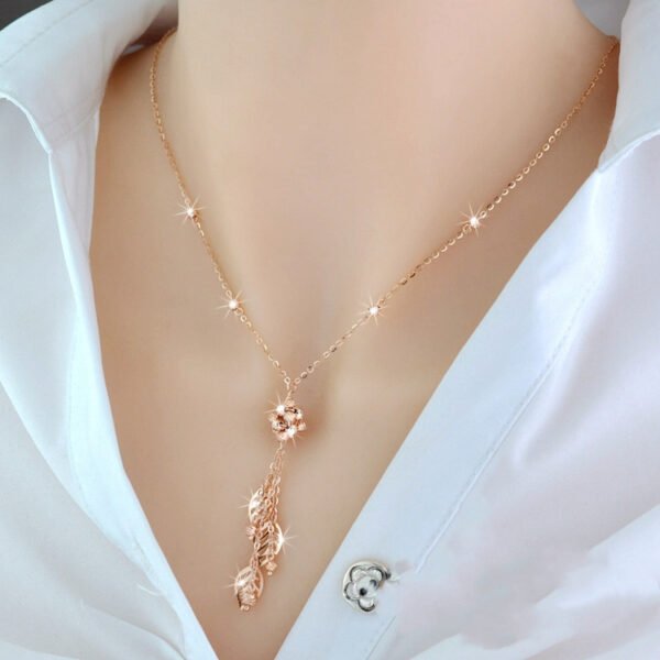 925 Sterling Silver 18K Color Gold Necklace Necklaces 8