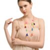 Colorful Tassel Chain Multilayer Pendant Necklace Necklaces 8