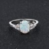 Natural Semi-Precious Moonstone Ring Simple Rings 17