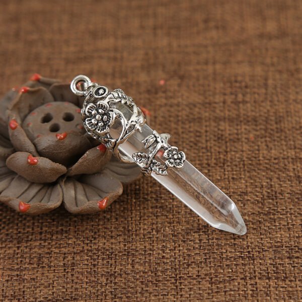 CrystalHexagon Column Pendant Rose Flower Plum Necklace Necklaces 8
