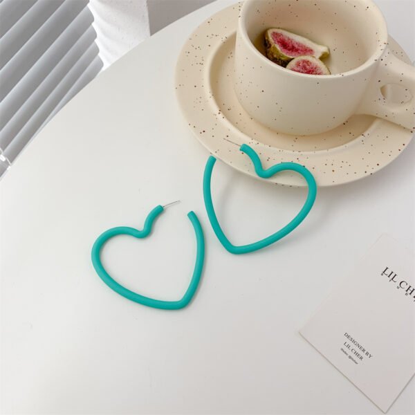 Needle Earrings Korea Ins Temperament Earrings Candy Color Love Acrylic Earrings Earrings 8