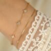 Female S925 Silver Plated 18K Gold Zircon Bracelet Bracelets 9 Female S925 Silver Plated 18K Gold Zircon Bracelet Bracelets 9