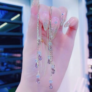 Women’s Fashionable Airy Teardrop Anti-loss Ear Wire Accessories