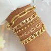 Fashion Pearl Metal Gold Bracelet Bracelets 10 Fashion Pearl Metal Gold Bracelet Bracelets 10