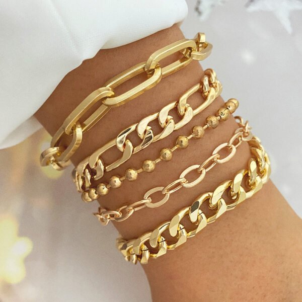 Fashion Pearl Metal Gold Bracelet Bracelets 5