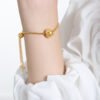 Pull-out 18K Gold Stainless Steel Necklace For Women Necklaces 16