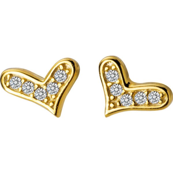 Tremella Studs Female Small Diamond Love Sweet Earrings 5
