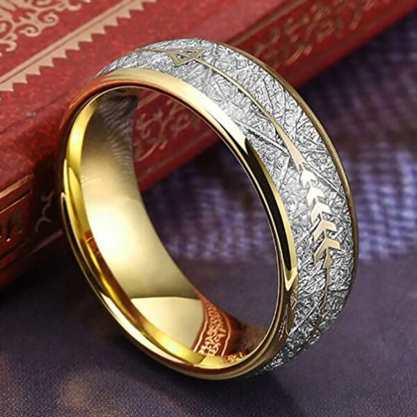 Fashion Simple Gold Ring Two-color Imitation Polished Men’s And Women’s Rings Rings 6