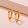 Gold-plated Simple Earrings Copper Ornaments Ear Clip Earrings 21