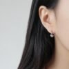 Japanese And Korean Simple Personality Small Circle Female Student Silver Earrings Earrings 12 Japanese And Korean Simple Personality Small Circle Female Student Silver Earrings Earrings 12