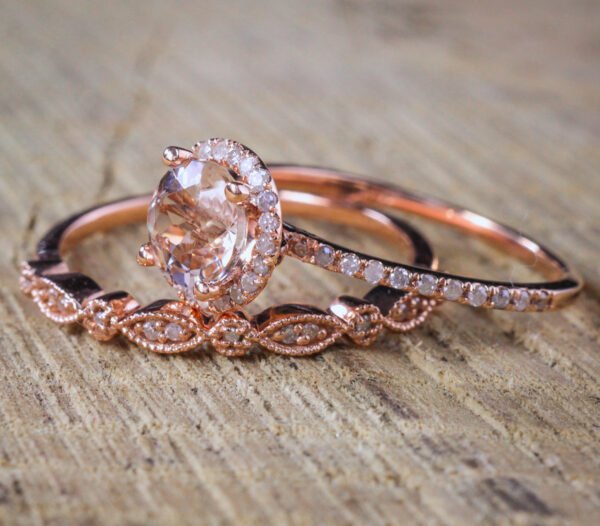18k Rose Gold Ring In Europe And America Rings 5
