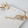 Designer Gold Snake Wrap Vintage Small Snake Earrings Earrings 9