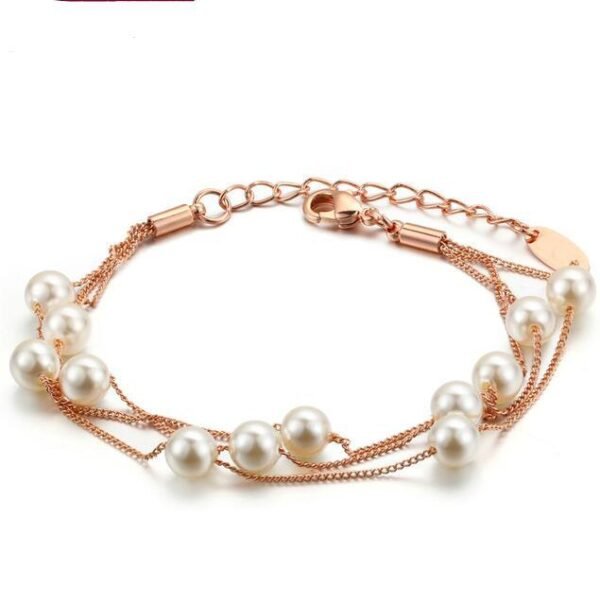 The  Pearl Bracelet Necklace  Gold Jewelry For Women Gift Party Wholesale Bracelets 3