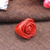 Red Rose Flower Exaggerated Flower Ring Rings 12 Red Rose Flower Exaggerated Flower Ring Rings 12