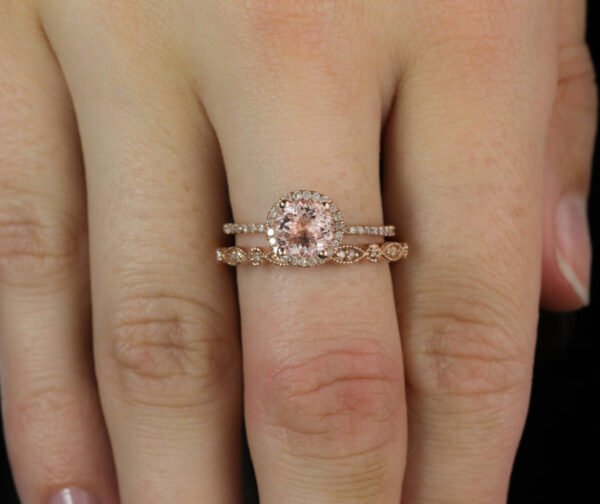 18k Rose Gold Ring In Europe And America Rings 7