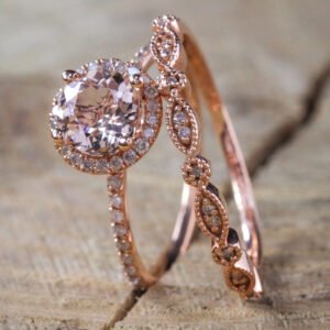 18k Rose Gold Ring In Europe And America Rings