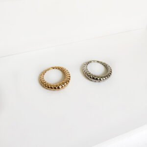 Woven Twill Twist Ring Rings