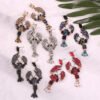Lobster Stud Earrings Color Diamond Earrings Earrings 21