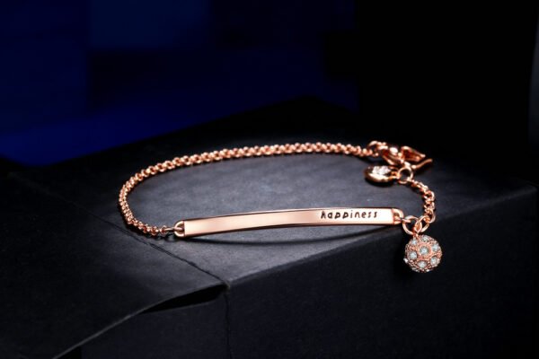 Rose Gold Plated Zircon Bracelet Bracelets 5